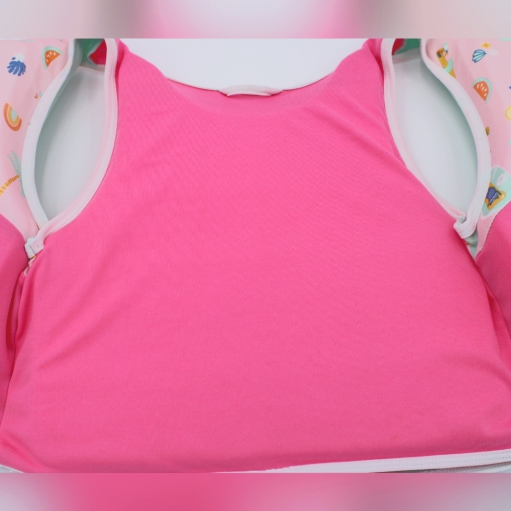 Girls Aqua Swim School Life Jacket + Pink Goggles Set (Ages 4–6) - Picture 4 of 6